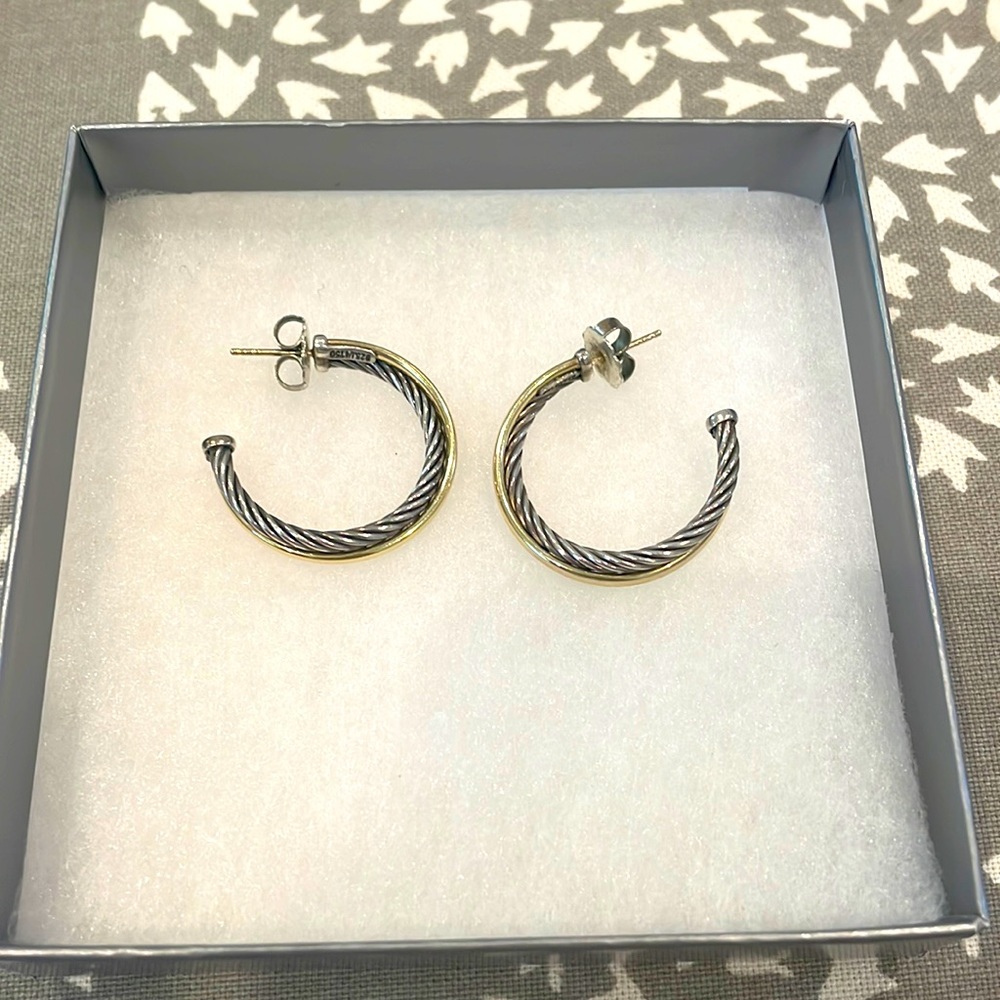 David Yurman 31mm Crossover Earrings